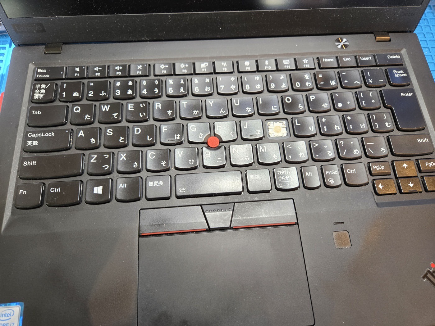 Lenovo ThinkPad X1 Carbon キーボード破損の為交換修理しました
