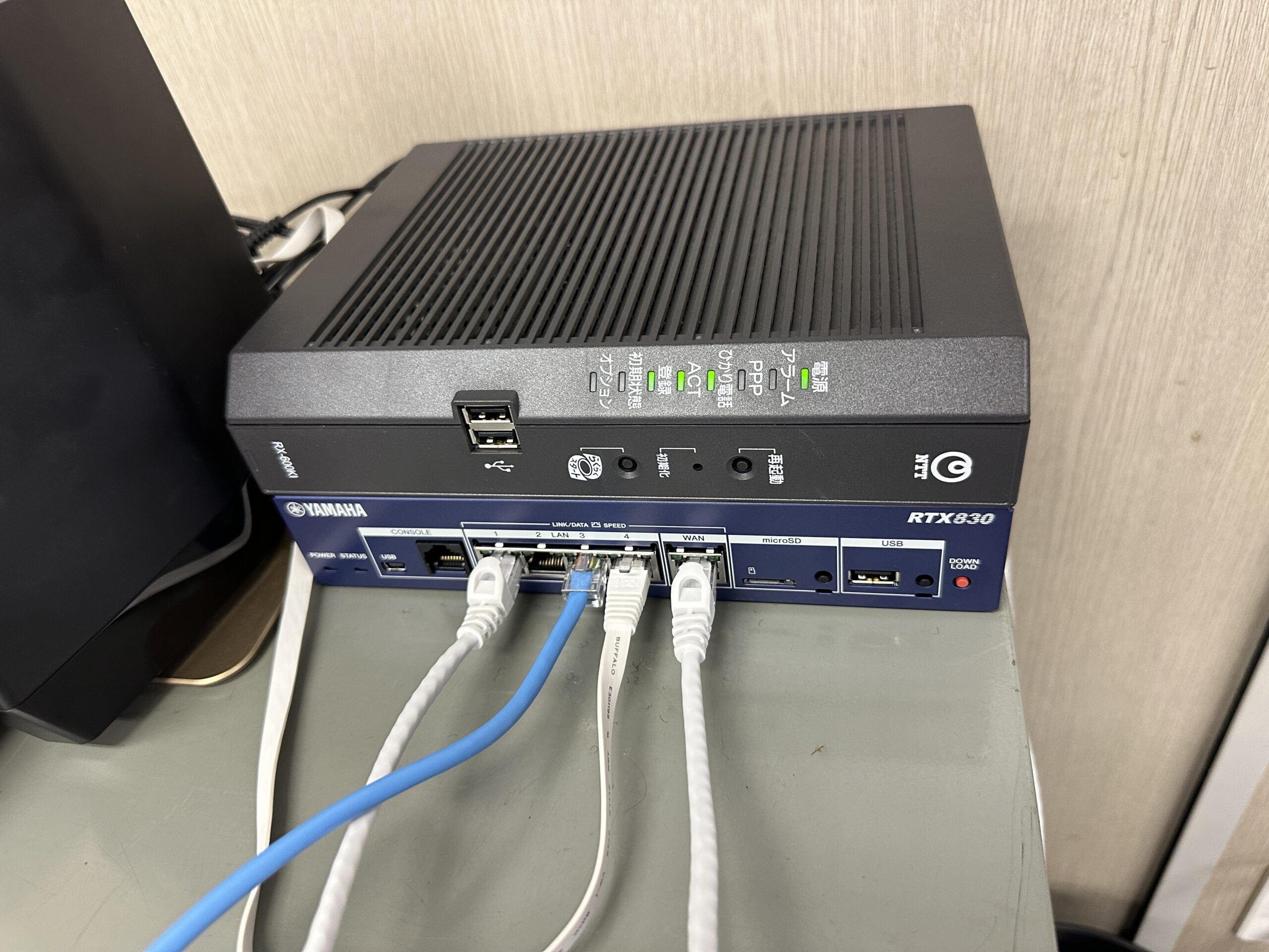 遠距離の4拠点をYamaha RTX830で拠点間VPNとリモートアクセスで接続設定